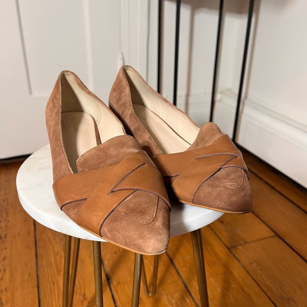Cole Haan Camila Suede Leather Skimmer Flat Loafer Size 8.5 - Picture 4 of 10